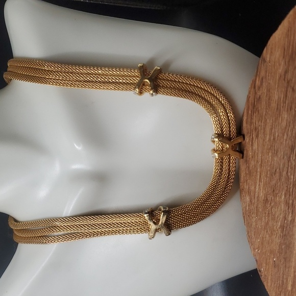 Jewelry - N3414 X estate necklace mesh‎ rope chain